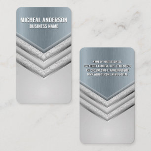 Metal Arrows Background Business Card
