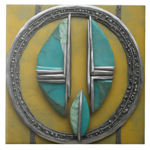 Metal Art Sculptured Tile
