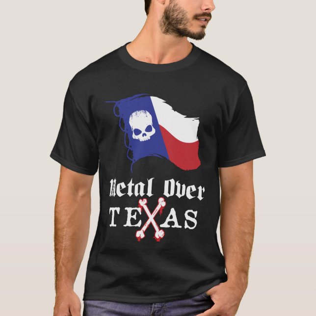 Métal au-dessus de T-shirt du Texas (Devant)