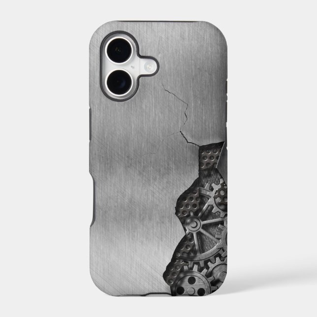 Metal background with mechanical damage (Back)