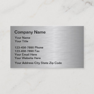 Metal Business Cards Template