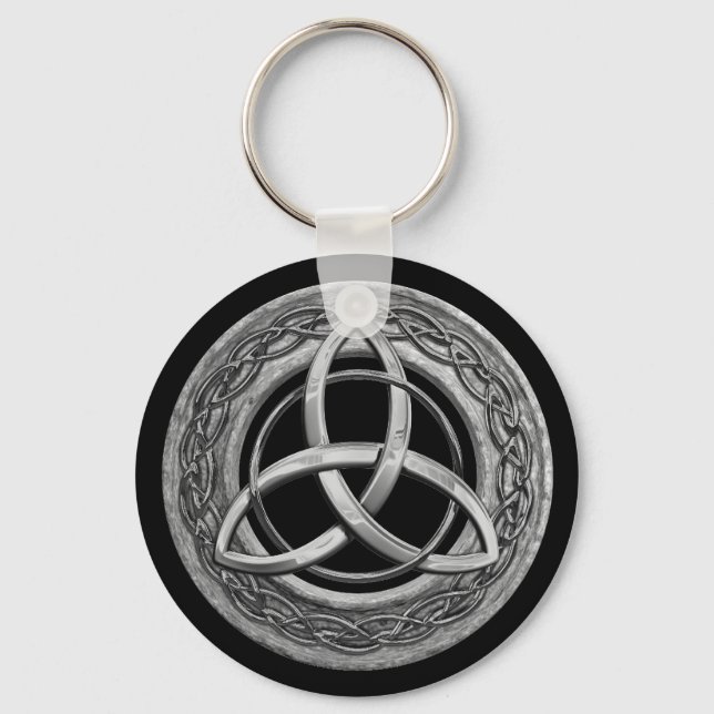 Metal Celtic Trinity Knot Keychain (Front)