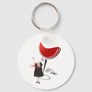 Metal Circle Keychain, 2" Keychain