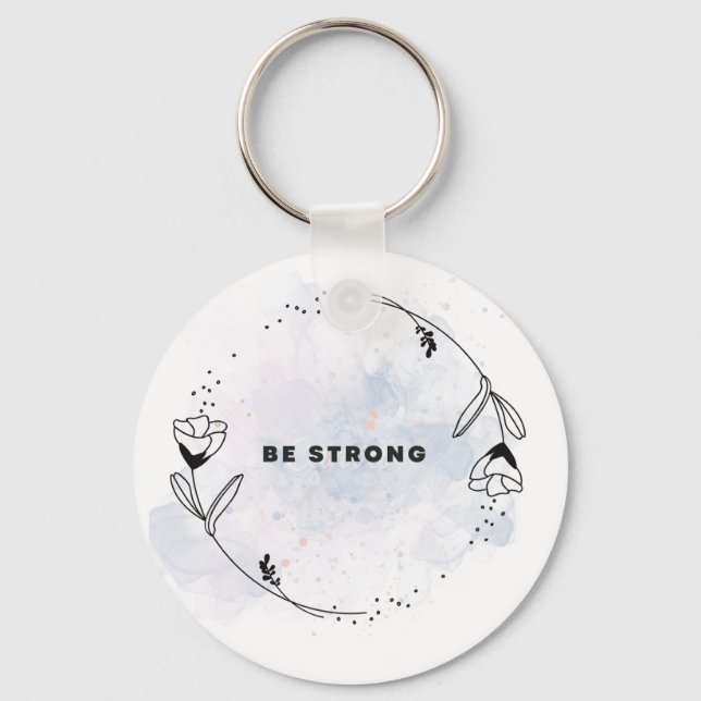 Metal Circle Keychain, 2" Keychain (Front)