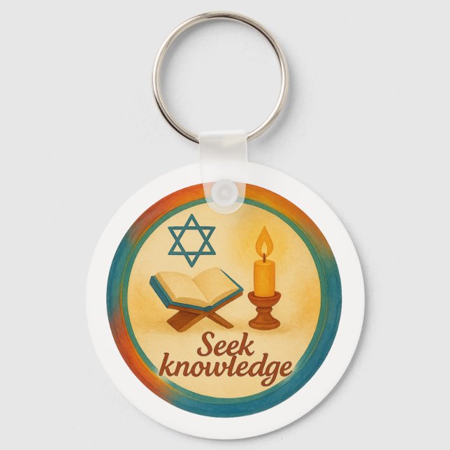 Metal Circle Keychain – Double-Sided Custom Print (Back)