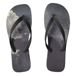 Metal cloud flip flops