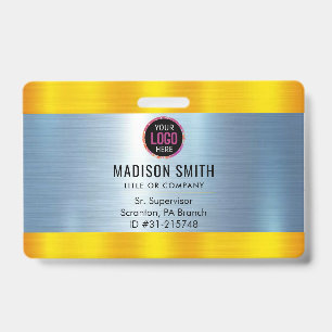 METAL Company Logo ID Employee Badge