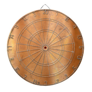 Metal copper texture dartboard