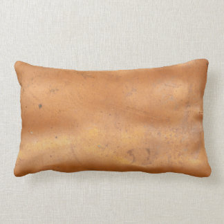 Metal copper texture lumbar pillow