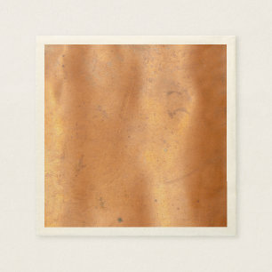 Metal copper texture napkin