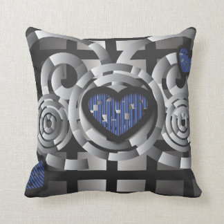 Metal crush throw pillow