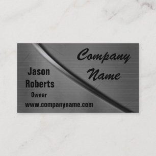 Metal Curve Business Cards