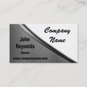 Metal Curve Business Cards