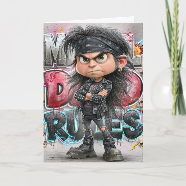 Metal Dad Rules Card (Front)