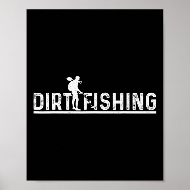 Metal Detecting Detector Detection Fishing 1  Poster (Front)