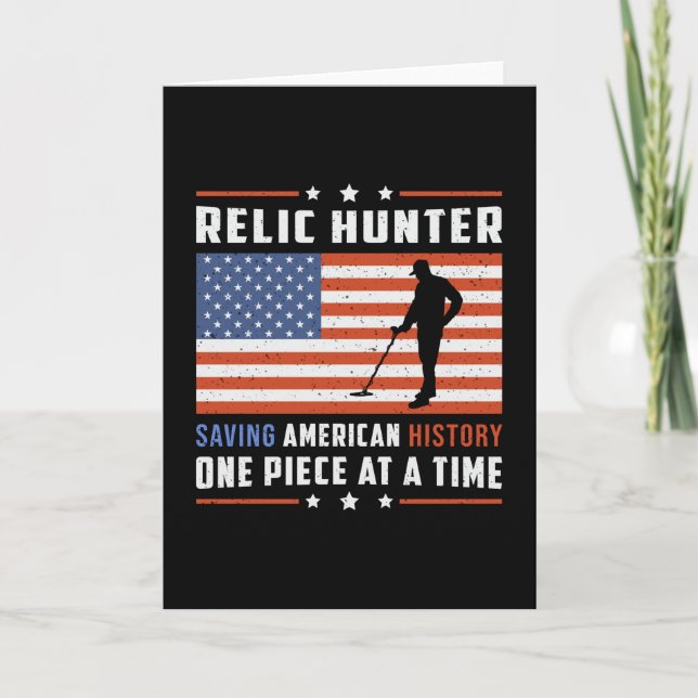 Metal Detecting Detector Detectorist Gift Idea Card (Front)