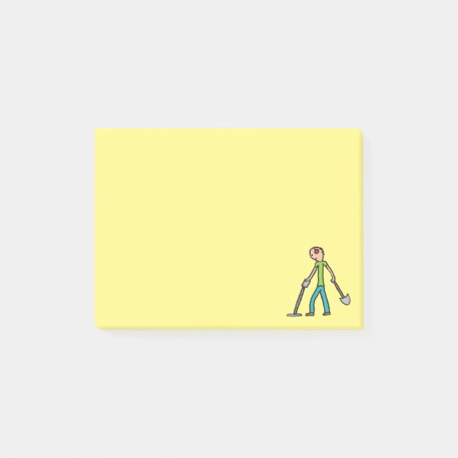 Metal Detecting Detectorist Post-it Notes (Front)