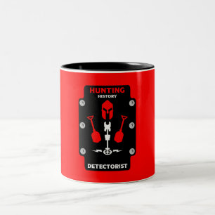 Metal Detecting Detectorists Two-Tone Coffee Mug
