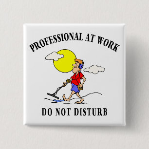 Metal Detecting Gifts 2 Inch Square Button