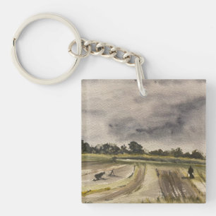 Metal Detecting In The Fields 2 Keychain