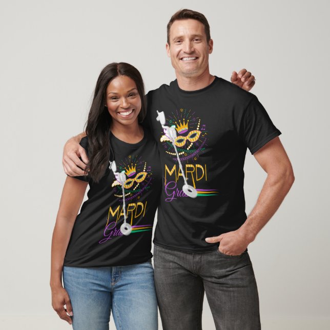 Metal Detecting, Mardi Gras Fun T-Shirt (Unisex)
