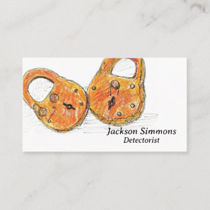Metal Detecting Relics Locks Detectorist Business Card