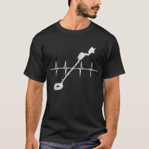 Metal Detecting The Heart Beat T-Shirt