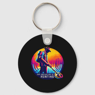 Metal Detecting Treasure Hunting Dirt Fishing Hob  Keychain