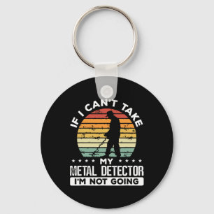 Metal Detecting Vintage Treasure Hunter Metal Dete Keychain
