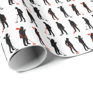 Metal detecting wrapping paper
