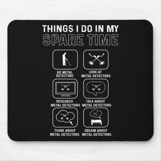 Metal Detector. Relic Hunting. Metal Detecting  Mouse Pad (Front)