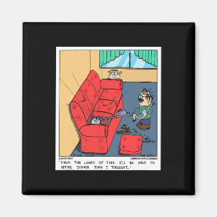 Metal Detector The Couch Funny Prospecting Novelty Magnet