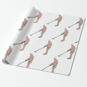 Metal Detector Wrapping Paper
