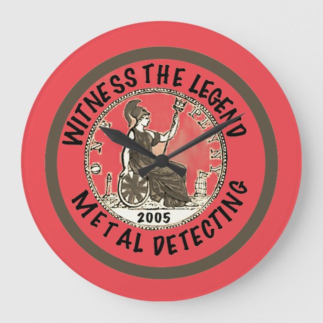 Metal Detectorist 21st Birthday  Large Clock (Front)