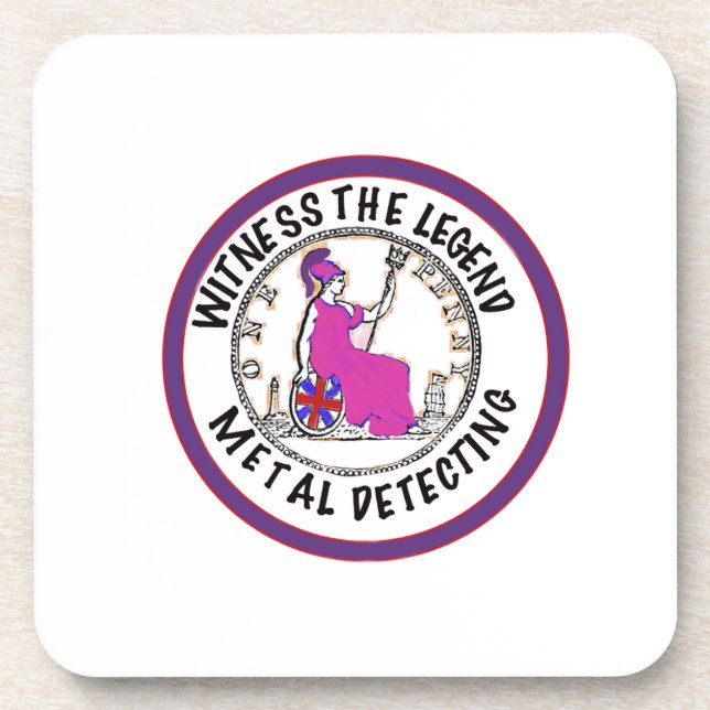 Metal Detectorist  Coaster (Front)
