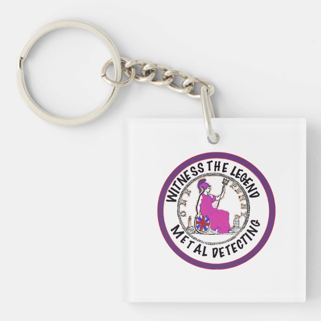 Metal Detectorist  Keychain (Front)