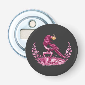 Metal Detectorist Magpie  Bottle Opener