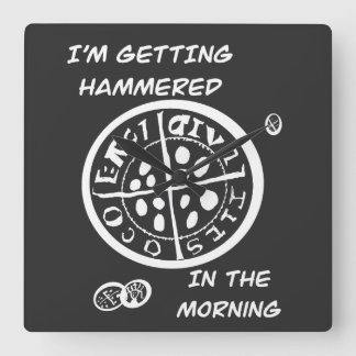  Metal Detectorist  Square Wall Clock