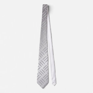Metal diamond pattern tie
