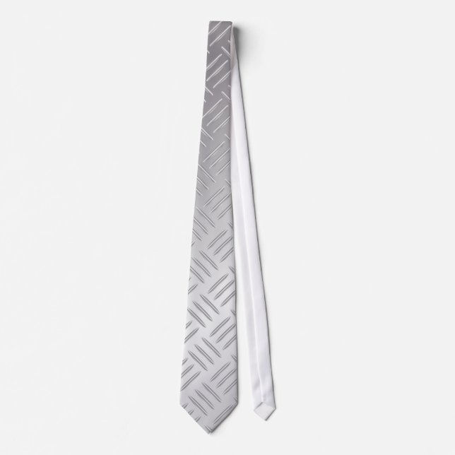 Metal diamond pattern tie (Front)