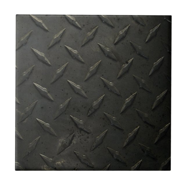 Metal Diamond Plate Tile (Front)