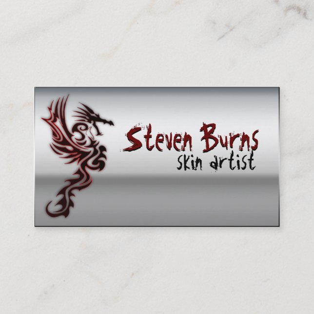 Metal Dragon Business Card (Front)