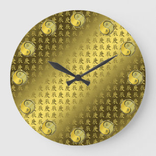 Metal Dragon Large Clock