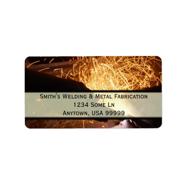 Metal Fabrication and Welding Address Label (Front)