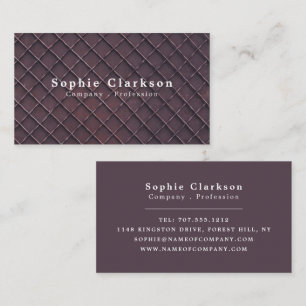 Metal Fence Grid, Rustic Business Card