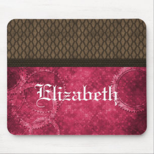 Metal Gear Steampunk Mousepad, Pink Mouse Pad