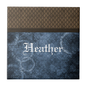 Metal Gear Steampunk Tile, Blue Tile