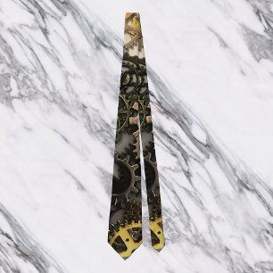 Metal Gears Steampunk Vintage Industrial Tie