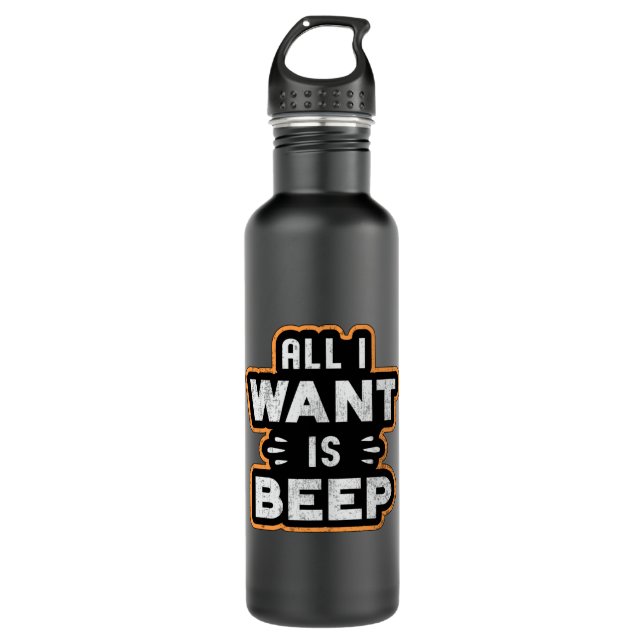Metal Gold Detecting Detectorist Gift Idea 710 Ml Water Bottle (Front)