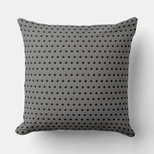 Metal Grate Throw Pillow (Front)